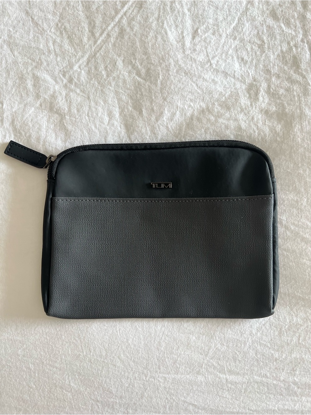 Tumi Black & Gray Toiletry/Tech Pouch